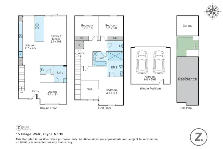 Floorplan of Homely townhouse listing, 15 Image Walk, Clyde North VIC 3978