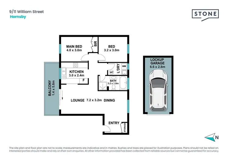 Floorplan of Homely apartment listing, 9/11 William Street, Hornsby NSW 2077