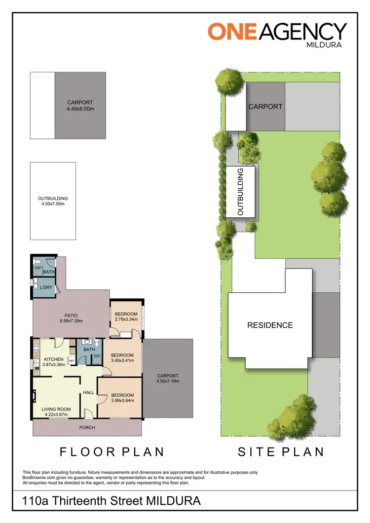 Floorplan of Homely house listing, 110a Thirteenth Street, Mildura VIC 3500