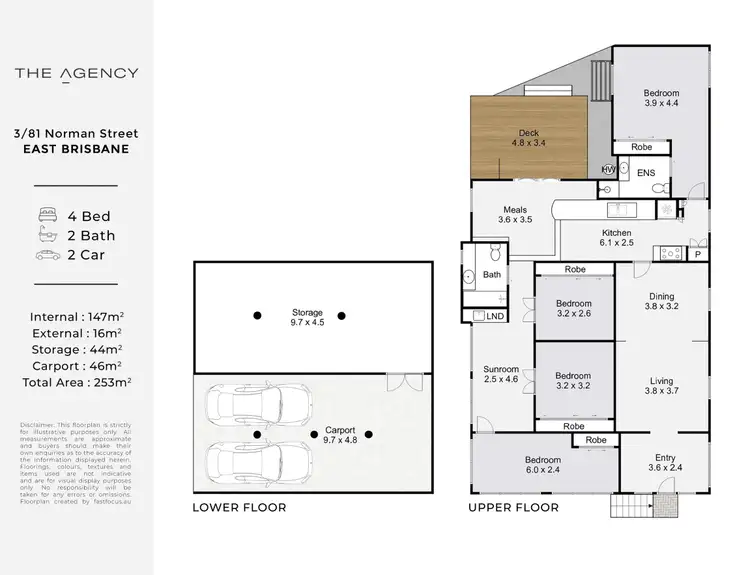 Floorplan of Homely house listing, 3/81 Norman Street, East Brisbane QLD 4169