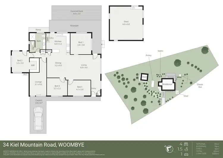 Floorplan of Homely house listing, 34 Kiel Mountain Road, Woombye QLD 4559