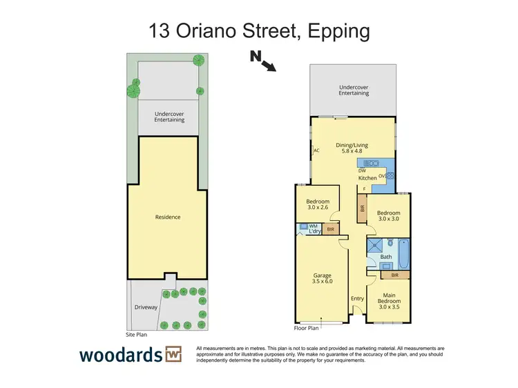 Floorplan of Homely house listing, 13 Oriano Street, Epping VIC 3076
