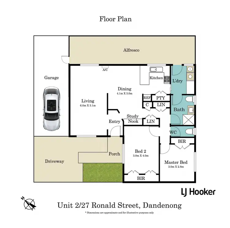 Floorplan of Homely unit listing, 1/27 Ronald Street, Dandenong VIC 3175
