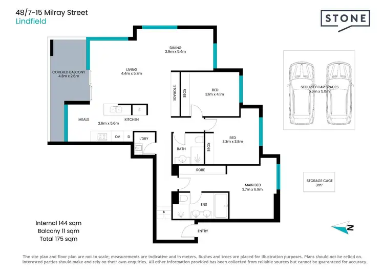 Floorplan of Homely apartment listing, 48/7-15 Milray Street, Lindfield NSW 2070