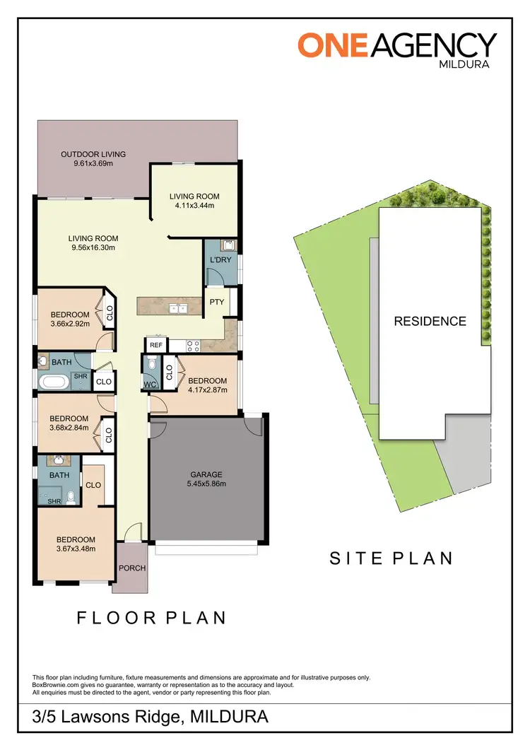 Floorplan of Homely house listing, 3/5 Lawsons Ridge, Mildura VIC 3500