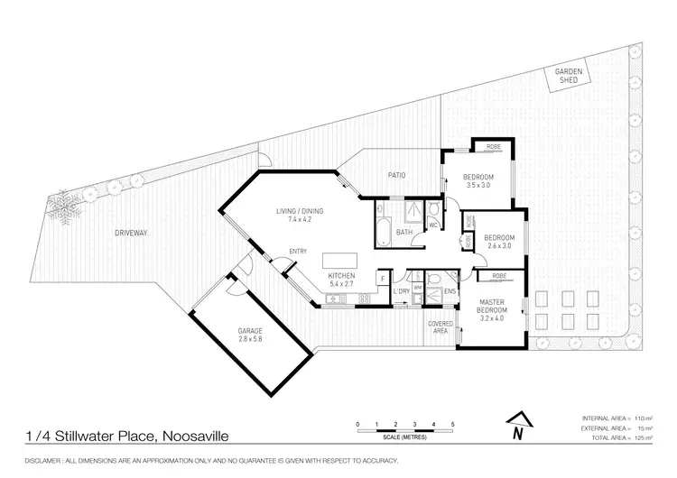 Floorplan of Homely semi-detached listing, 1/4 Stillwater Place, Noosa Waters QLD 4566