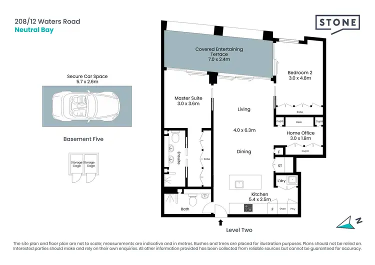 Floorplan of Homely apartment listing, 208/12 Waters Road, Neutral Bay NSW 2089