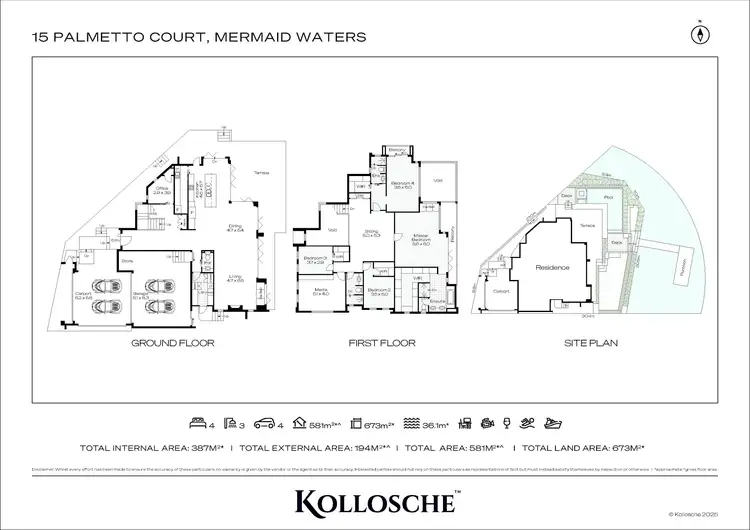 Floorplan of Homely house listing, 15 Palmetto Court, Broadbeach Waters QLD 4218
