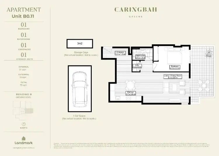 Floorplan of Homely apartment listing, DG11/105 Willarong Road, Caringbah NSW 2229