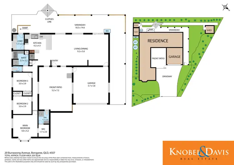 Floorplan of Homely house listing, 20 Burrawong Street, Bongaree QLD 4507