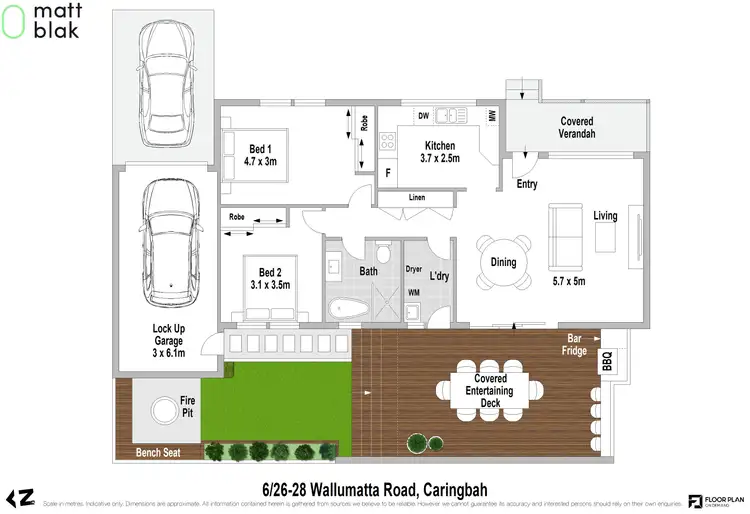 Floorplan of Homely villa listing, 6/26 Wallumatta Road, Caringbah NSW 2229