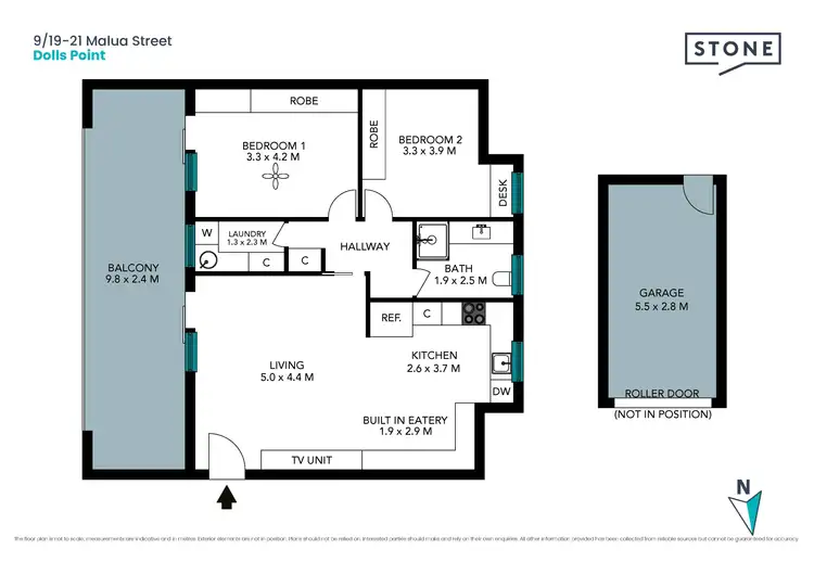 Floorplan of Homely unit listing, 9/19-21 Malua Street, Dolls Point NSW 2219