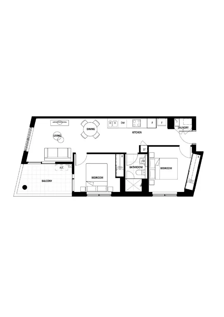 Floorplan of Homely apartment listing, 301/34 Oakden Street, Greenway ACT 2900