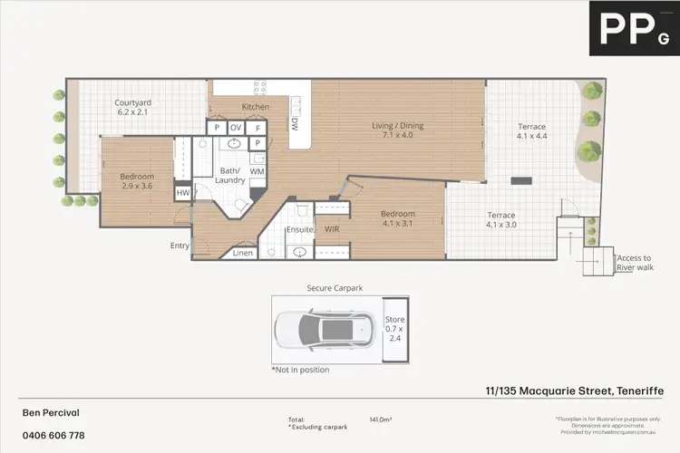 Floorplan of Homely apartment listing, 11/135 Macquarie Street, Teneriffe QLD 4005