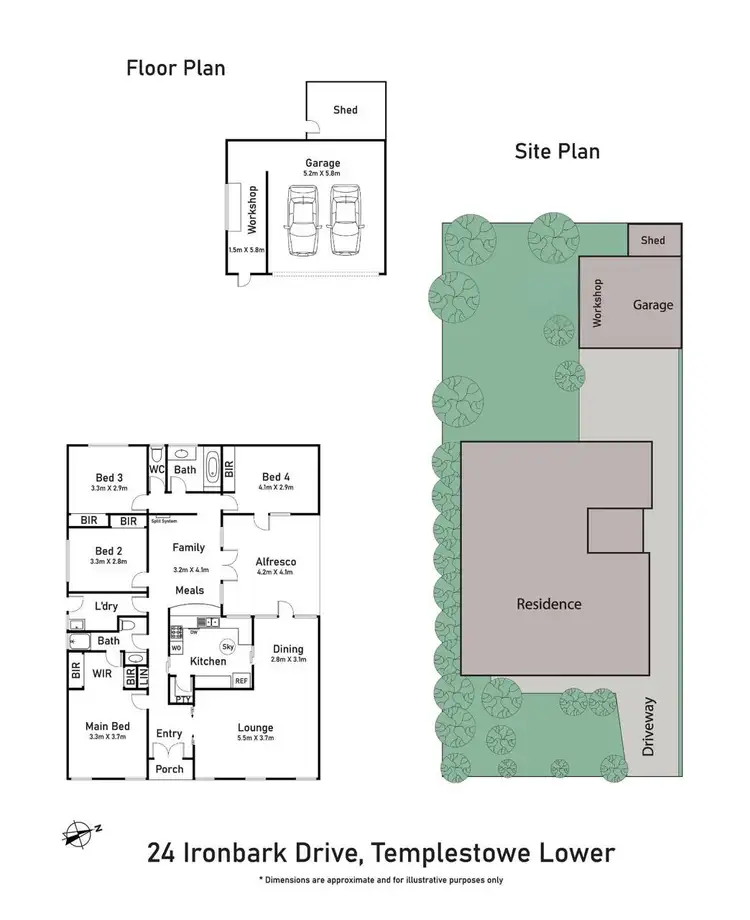 Floorplan of Homely house listing, 24 Ironbark Drive, Templestowe Lower VIC 3107