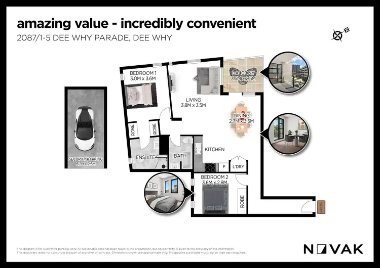 Floorplan of Homely apartment listing, 2087/5 Dee Why Parade, Dee Why NSW 2099