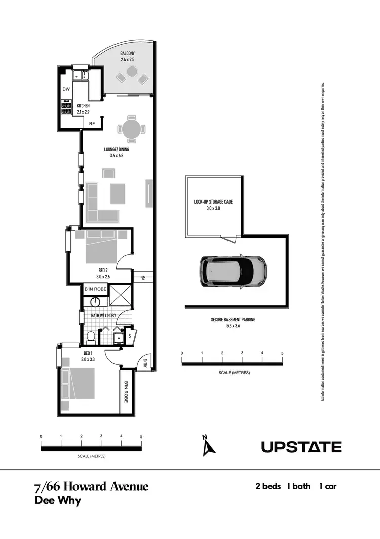 Floorplan of Homely unit listing, 7/66 Howard Avenue, Dee Why NSW 2099
