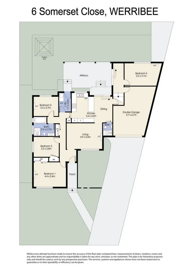 Floorplan of Homely house listing, 6 Somerset Close, Werribee VIC 3030