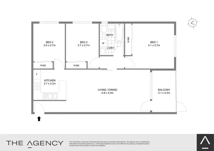 Floorplan of Homely apartment listing, 2/12 Russell Street, Strathfield NSW 2135