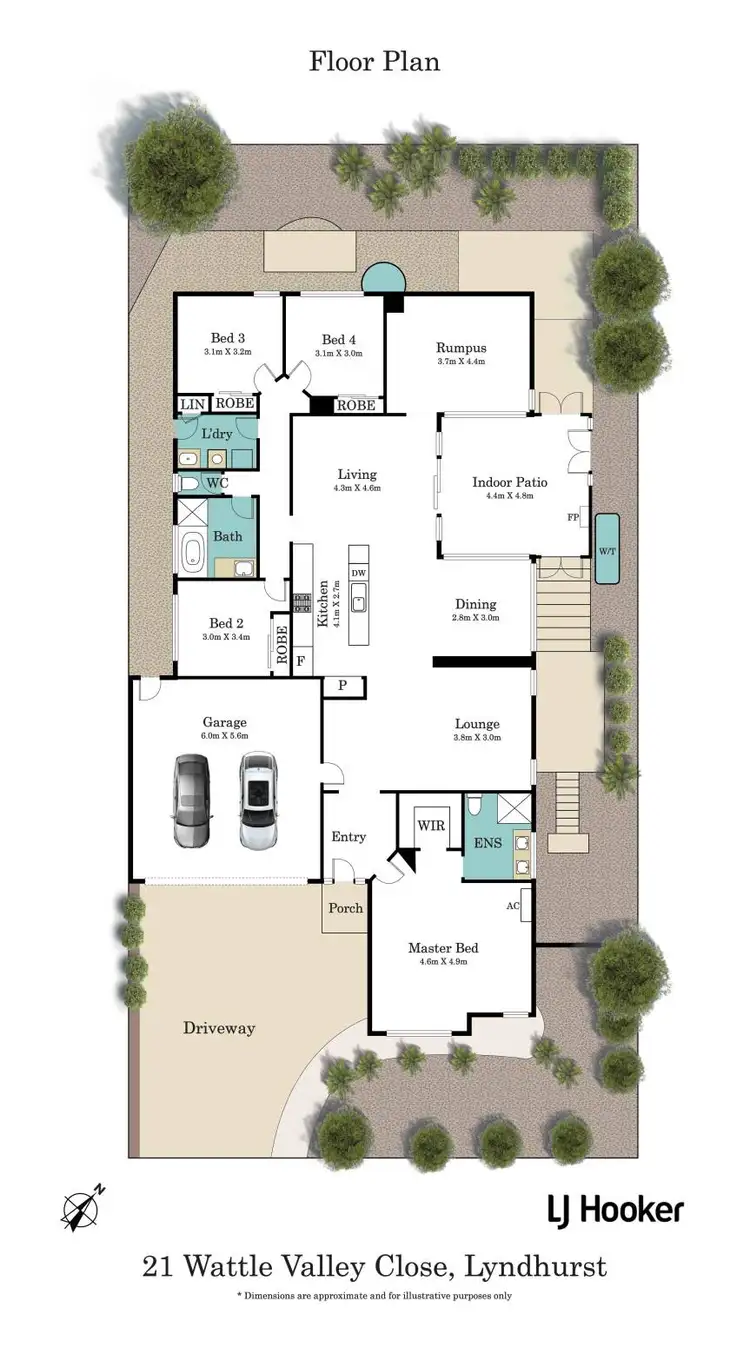 Floorplan of Homely house listing, 21 Wattle Valley Close, Lyndhurst VIC 3975