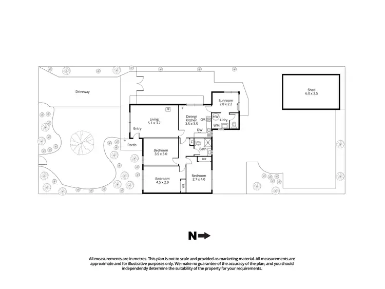 Floorplan of Homely house listing, 6 Butters Street, Reservoir VIC 3073