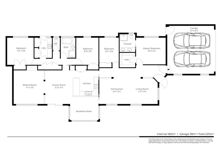 Floorplan of Homely house listing, 21 Caversham Drive, Mornington VIC 3931
