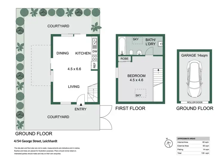 Floorplan of Homely townhouse listing, 4/54 George Street, Leichhardt NSW 2040