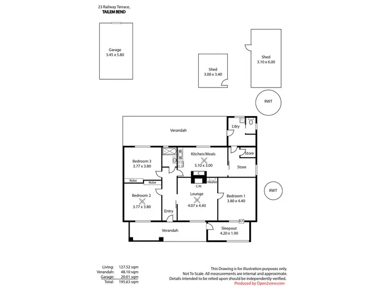 Floorplan of Homely house listing, 23 Railway Terrace, Tailem Bend SA 5260