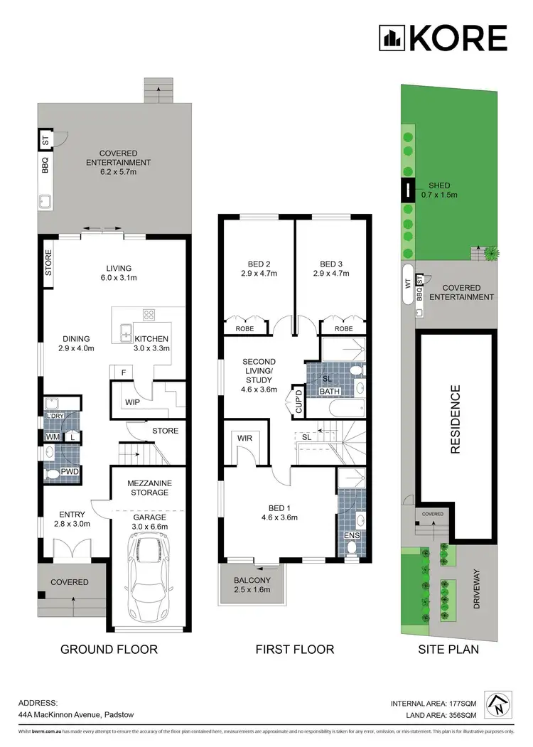 Floorplan of Homely semi-detached listing, 44A MacKinnon Avenue, Padstow NSW 2211