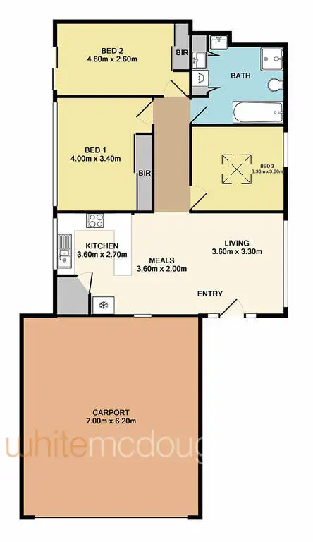Floorplan of Homely house listing, 25 Forest Street, Whittlesea VIC 3757