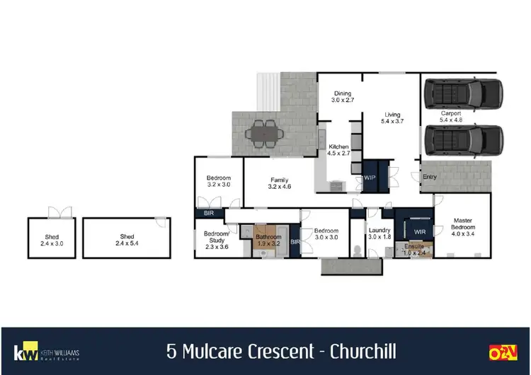 Floorplan of Homely house listing, 5 Mulcare Crescent, Churchill VIC 3842
