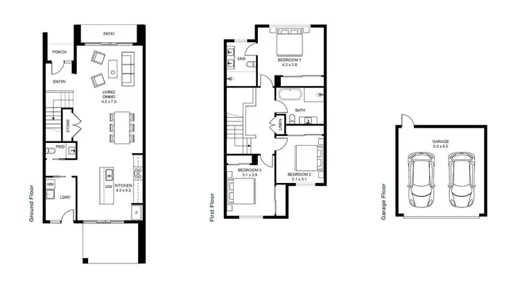 Floorplan of Homely house listing, 24 Falcon Road, Oran Park NSW 2570