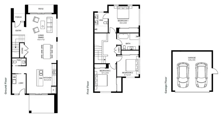Floorplan of Homely house listing, 20 Falcon Road, Oran Park NSW 2570