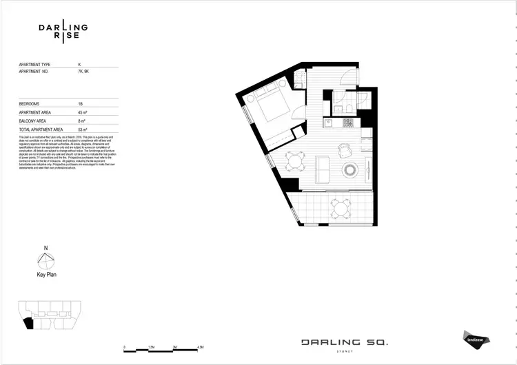 Floorplan of Homely apartment listing, 1909/82 Hay Street, Haymarket NSW 2000