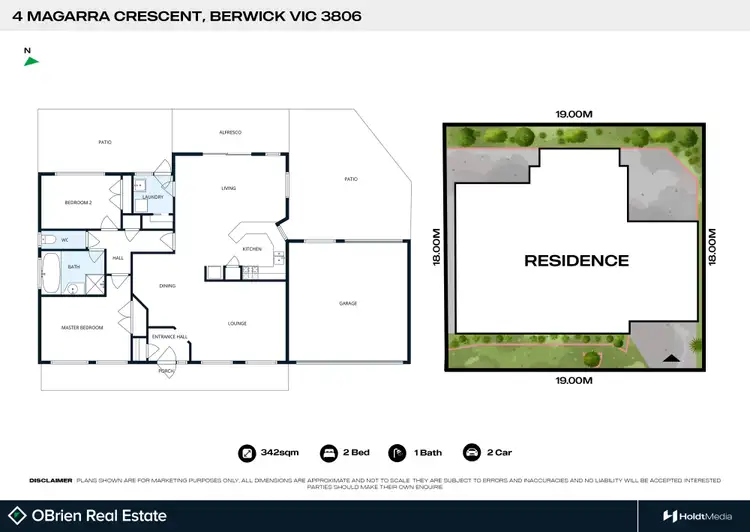 Floorplan of Homely house listing, 4 Magarra Crescent, Berwick VIC 3806