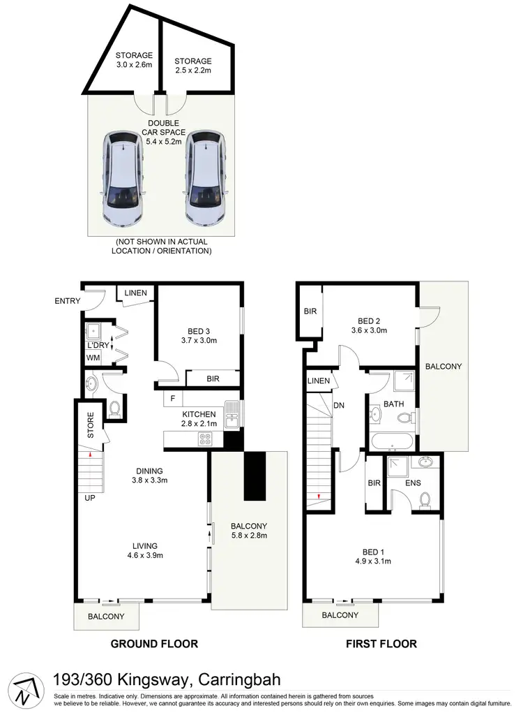 Floorplan of Homely apartment listing, 193/360 Kingsway Street, Caringbah NSW 2229