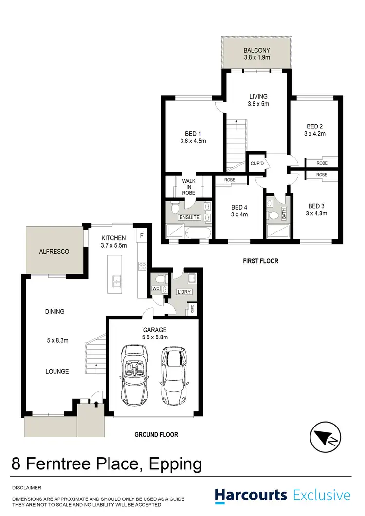 Floorplan of Homely house listing, 8 Ferntree Place, Epping NSW 2121