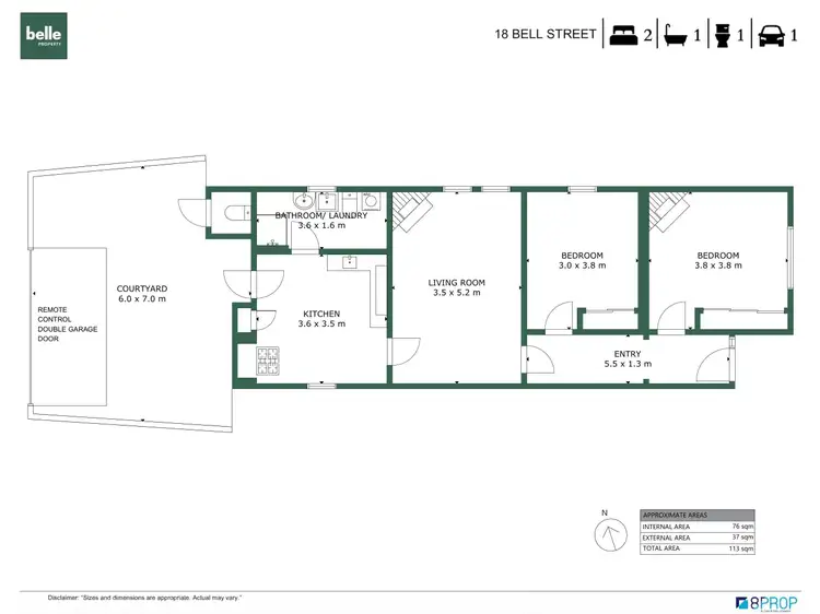 Floorplan of Homely house listing, 18 Bell Street, Richmond VIC 3121