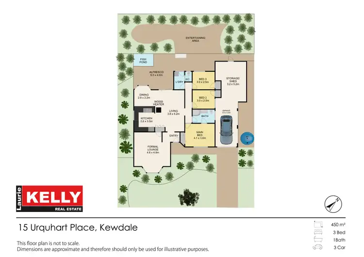 Floorplan of Homely house listing, 15 Urquhart Place, Kewdale WA 6105