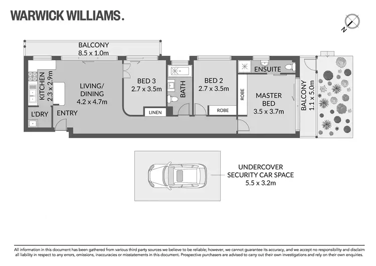 Floorplan of Homely unit listing, 3/38 St Georges Crescent, Drummoyne NSW 2047