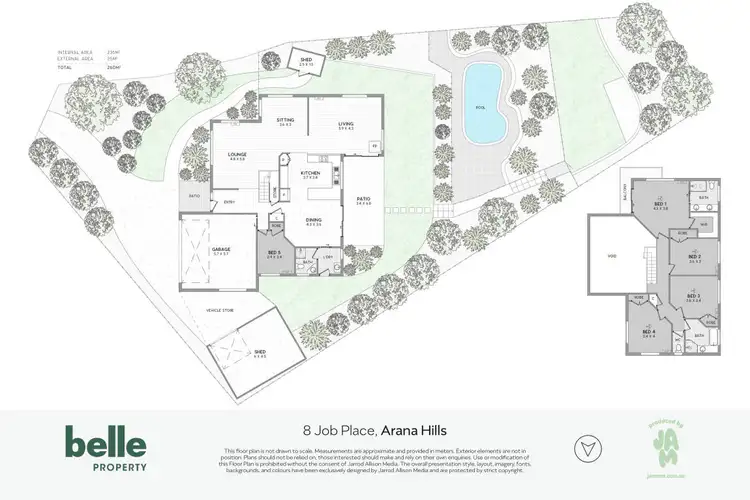 Floorplan of Homely house listing, 8 Job Place, Arana Hills QLD 4054