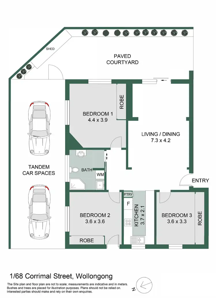 Floorplan of Homely apartment listing, 1/68 Corrimal Street, Wollongong NSW 2500