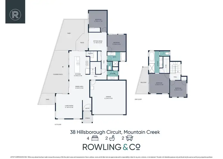Floorplan of Homely house listing, 38 Hillsborough Circuit, Mountain Creek QLD 4557