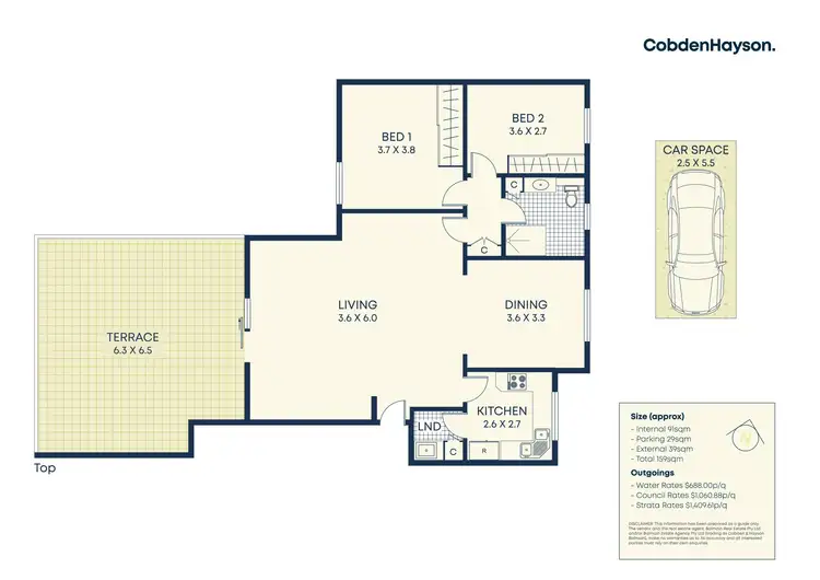 Floorplan of Homely apartment listing, 21/37 Drummoyne Avenue, Drummoyne NSW 2047