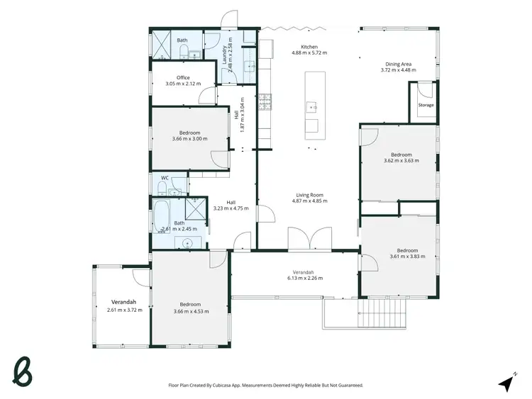 Floorplan of Homely rural property listing, 1021 Muscle Creek Road, Muscle Creek NSW 2333