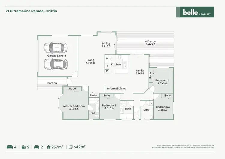Floorplan of Homely house listing, 21 Ultramarine Parade, Griffin QLD 4503