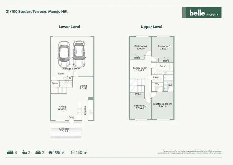 Floorplan of Homely townhouse listing, 21/100 Stodart Terrace, Mango Hill QLD 4509