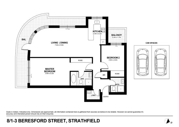 Floorplan of Homely apartment listing, 8/1-3 Beresford Road, Strathfield NSW 2135
