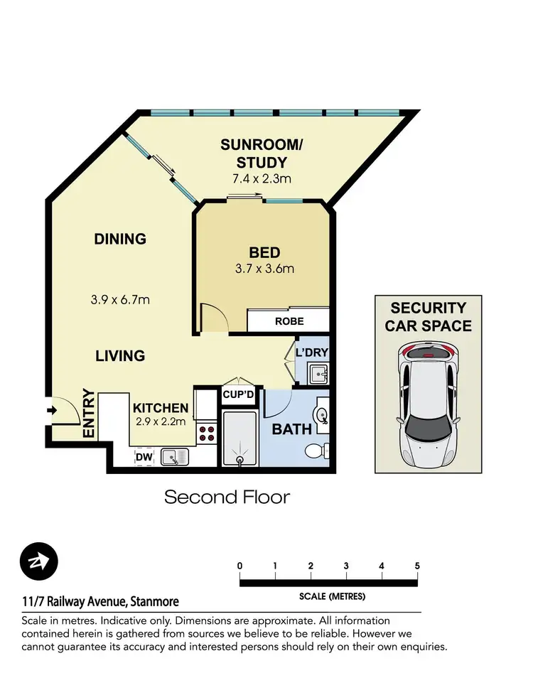 Floorplan of Homely apartment listing, 11/7 Railway Avenue, Stanmore NSW 2048