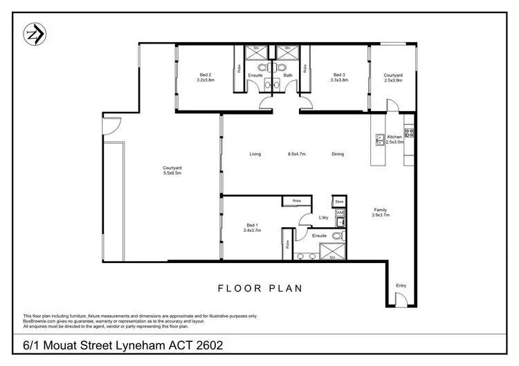 Floorplan of Homely apartment listing, 6/1 Mouat Street, Lyneham ACT 2602